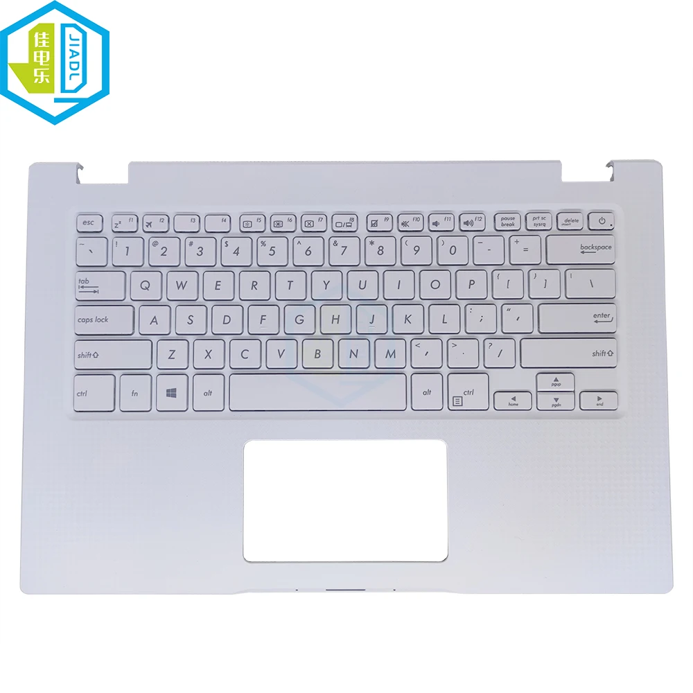 Imagem -06 - Inglês Eua Teclado para Asus Imaginebook Mj401t Mj401ta Computador Portátil Apoio de Mãos Superior Teclados Branco Teclados 90nb0ma1-r31us0 Novo