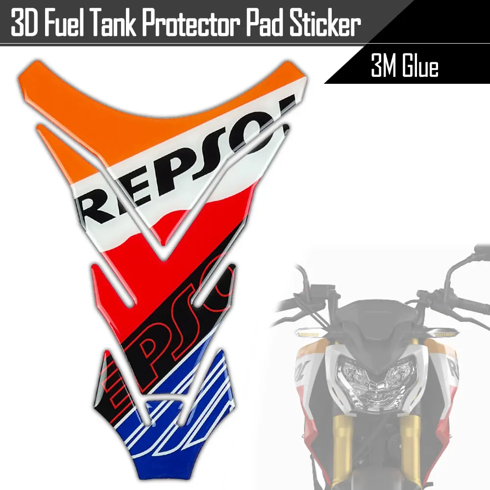 

3D Motorcycle Accessories 3M Sticker Decal Fuel Tank Pad Protector Decorative For REPSOL HRC CB190R CBR250RR/400 CBR1000RR