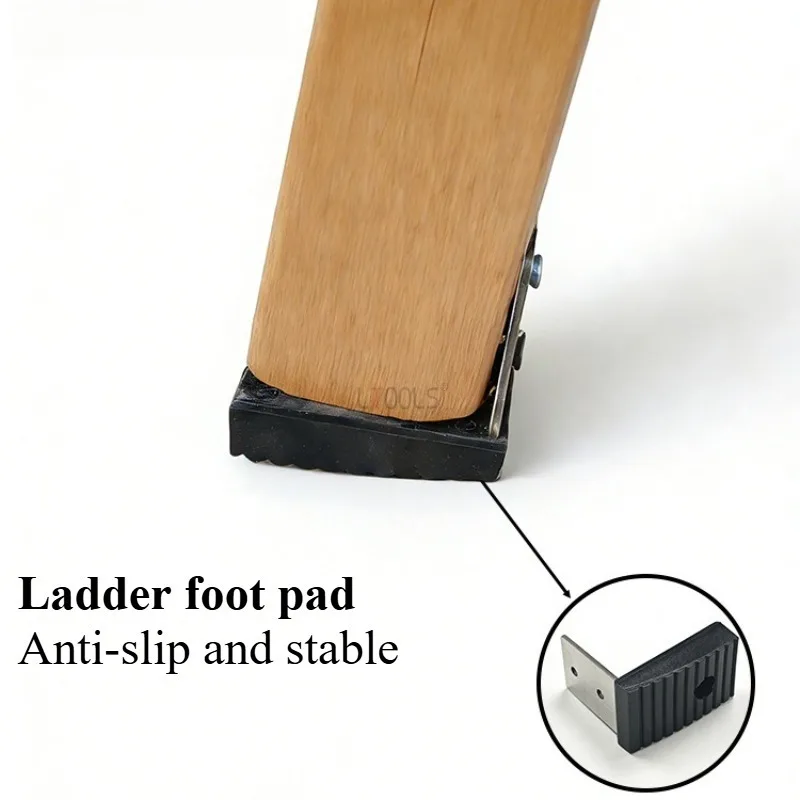 Anti-Slip Ladder Foot Covers A-Frame Ladder Leg Pads Non-Slip Rubber Leg Caps Household Wearable Step Ladder Rubber Feet Pads