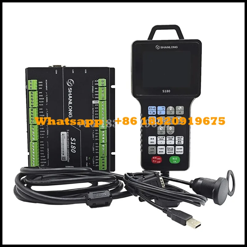 CNC Shanlong S180 S280 woodworking engraving machine controller offline system 3axis 4AXIS handle motion 1MHZ instead of mach3