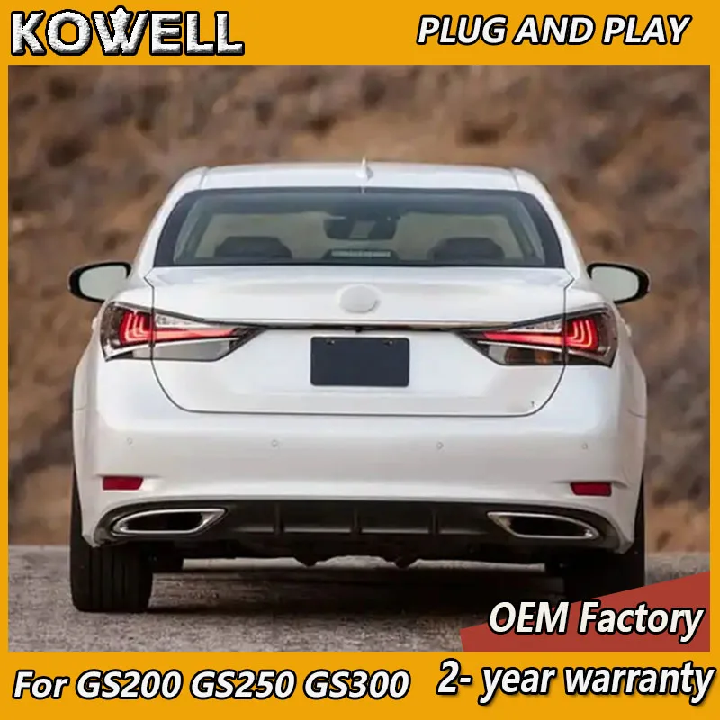 

Car Styling for Lexus GS300 Tail Lights 2013-2021 GS Taillights GS200 GS250 Rear DRL Fog Brake Turn Signal Reversing