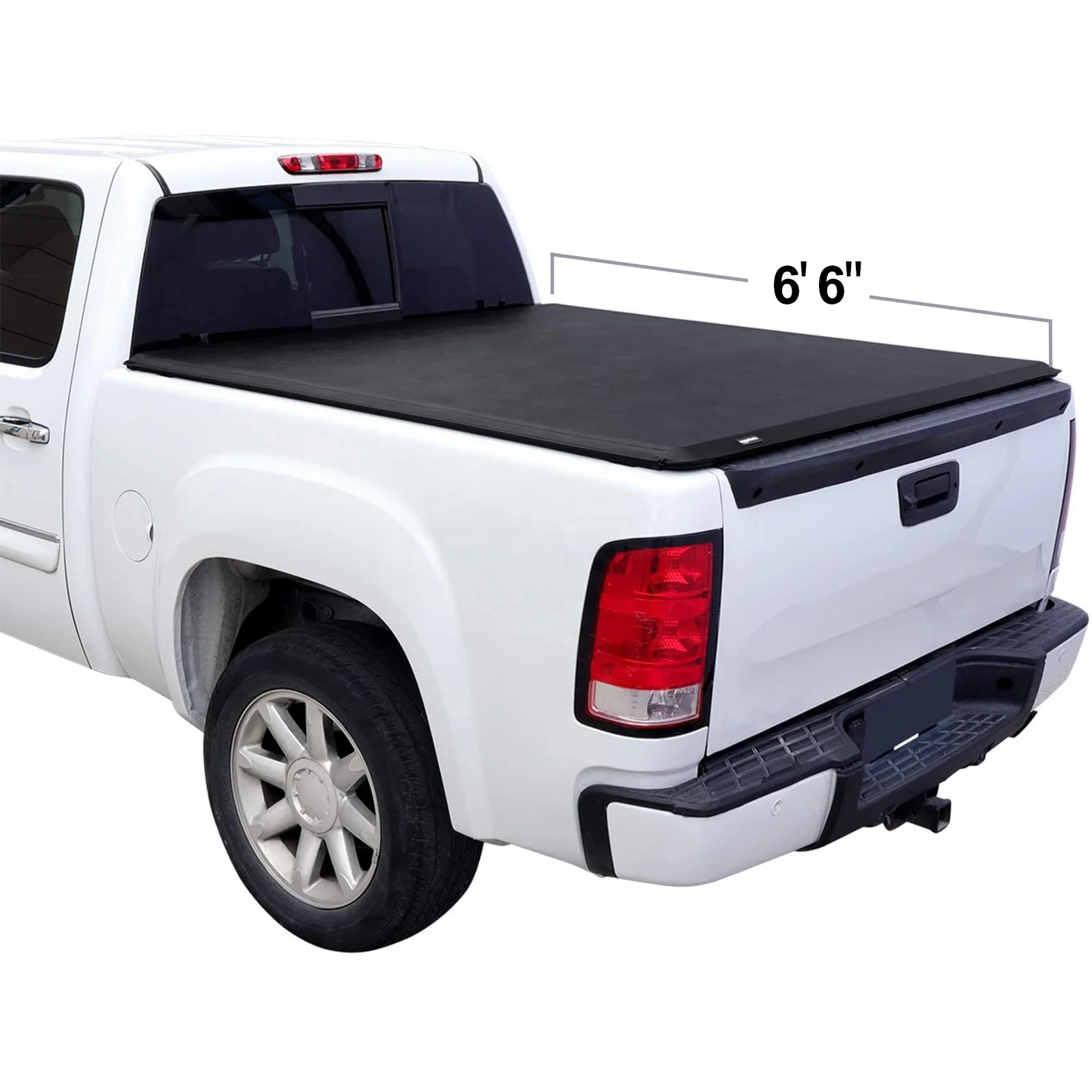 La mejor cubierta de cama para camioneta Soft Roll, cubierta para camioneta Tonneau para Chevy Silverado 2020 Trail Boss 1500