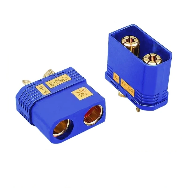1PCS QS8 Blue Anti-Ignition Heavy Duty Power Plug Connector for RC Model Aircraft Plant Protection Drone Robot Battery