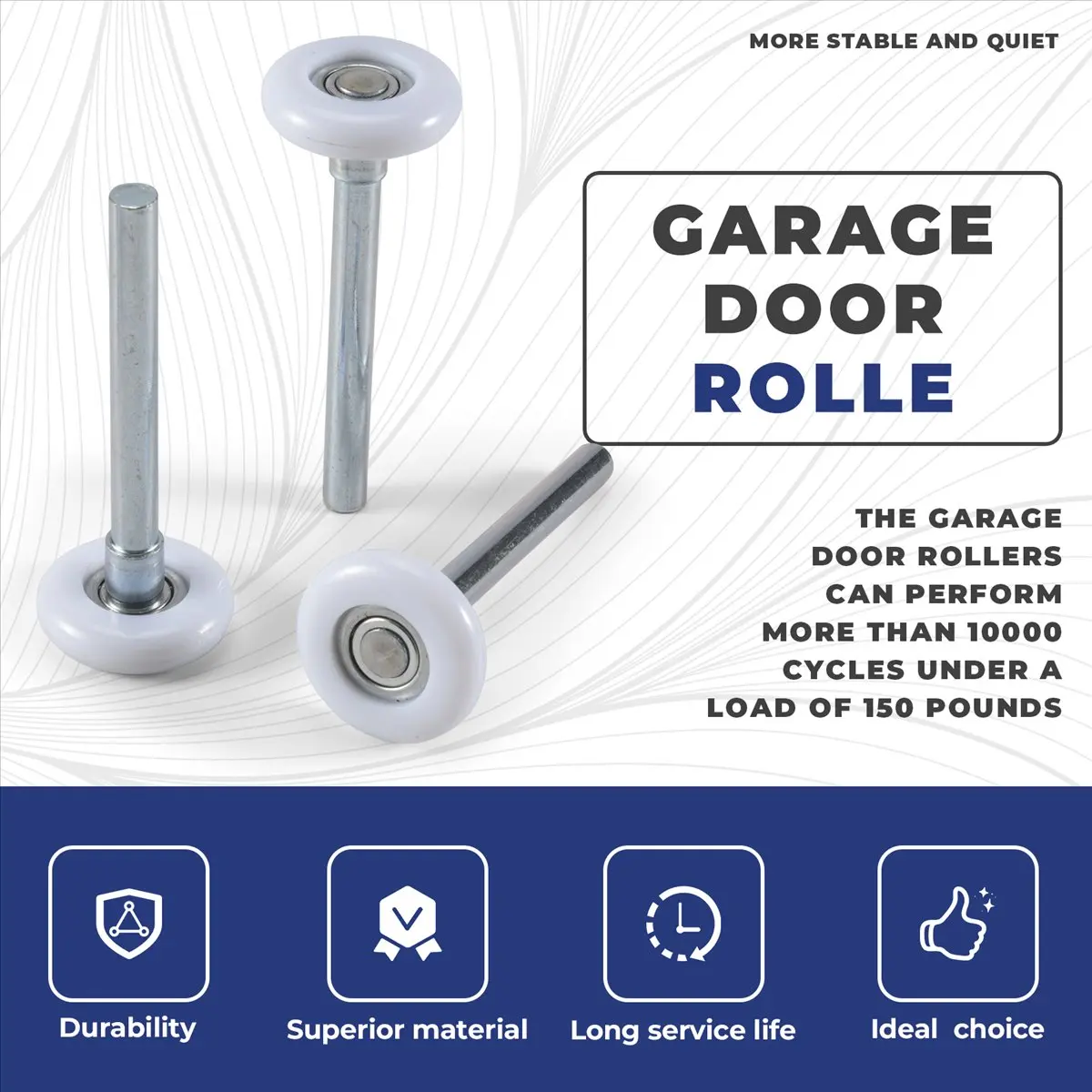 A58Z 12Pack 2 Inches Garage Door Rollers, 6200ZZ Bearing Nylon Garage Door Roller,for Residential and Commercial Garage Doors