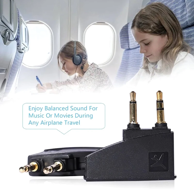 Airplane Airline Flight Stereo 3.5mm Adapter For Bose 700 QC45 QC35 QC3 QC25 QC20 QC2 QC15 OE2 OE2I AE2 AE2I AE2W Headphones