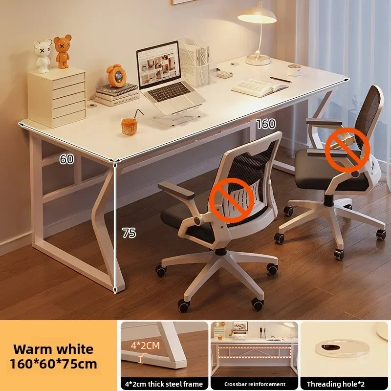 Firm Desk Home Student Bedroom Study Writing Desk Rental House Simple Long Workbench Desk Factory