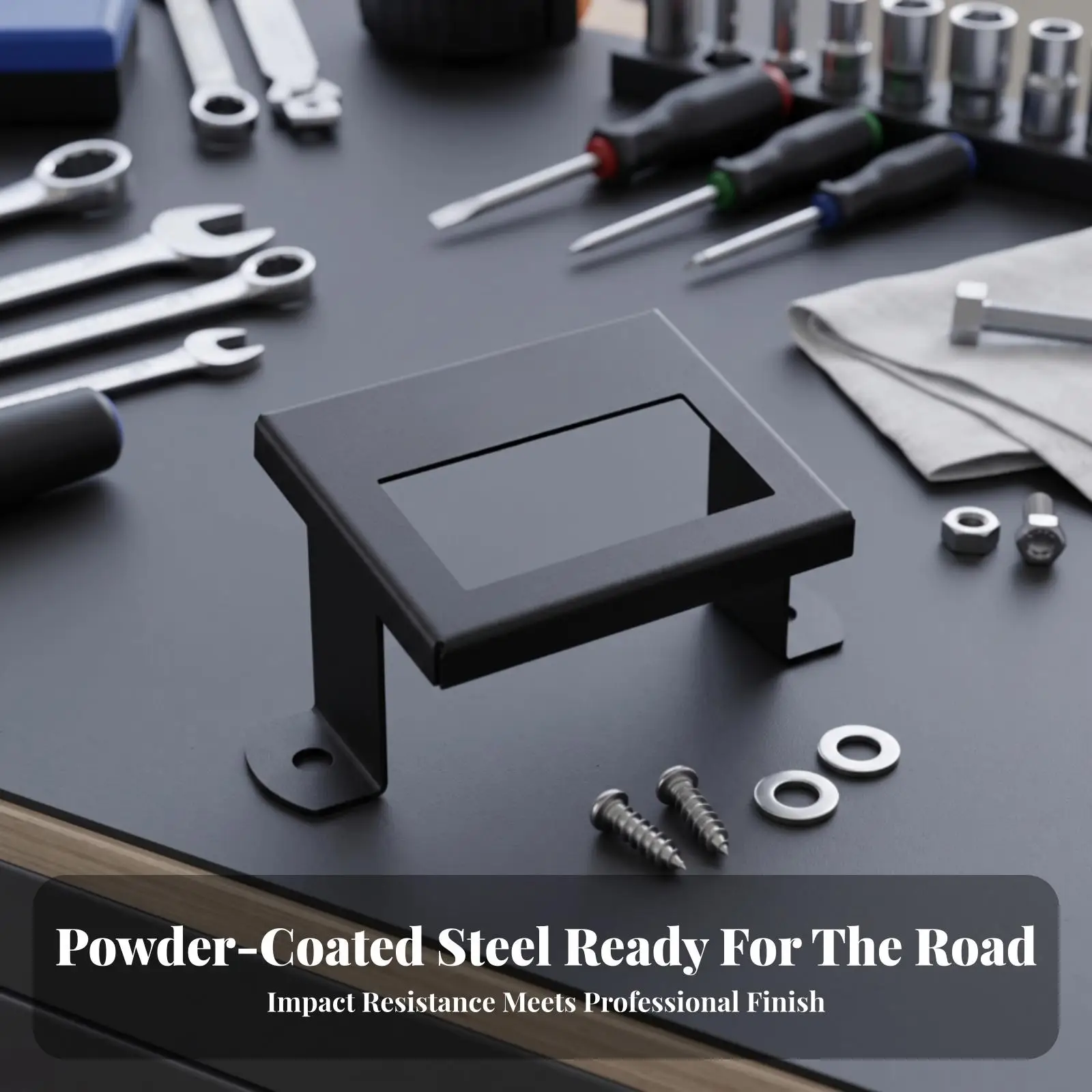 Accord 2017-2022 Radar Sensor Cover Steel Front Protection Module Shield with Rectangular Cutout