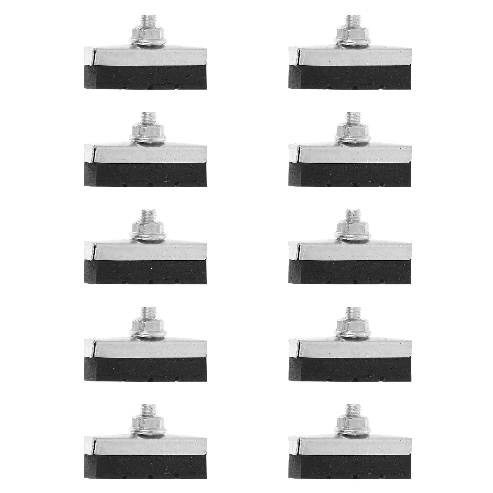 

10 set 10 Sets Brake Pads for Mountain Bicycle Calipers Black Rubber Metal Bike Brake Pads Structure Braking Ability