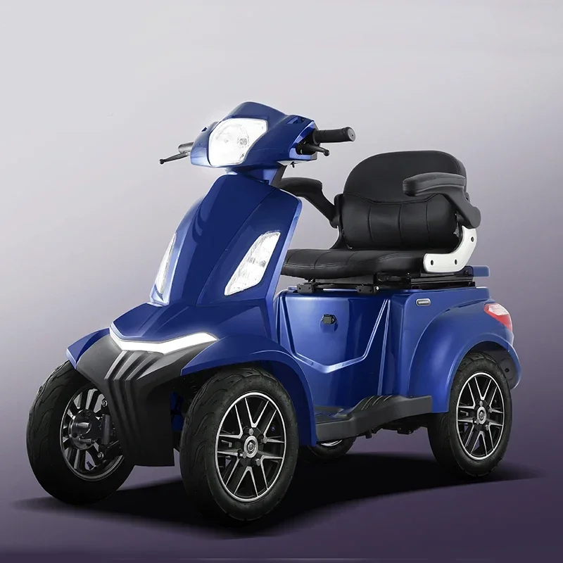 Off-road Powerful Adult Bike 4Wheel Car for Handicapped and Elderly Scooter Moto Eletrica Aduto Elektro Fahrzeuge Für Erwachsene