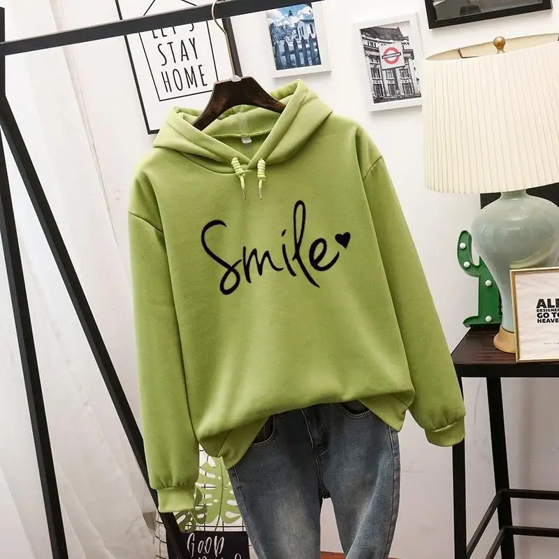 Fashion Trend Pullover Simple Round Neck Shirt Long-sleeved Lettered Loose Sweater