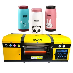 The hot selling A3 two heads Xp600 2in1 small digital uv dtf inkjet flatbed printer For phone case pvc film printing pen sticker