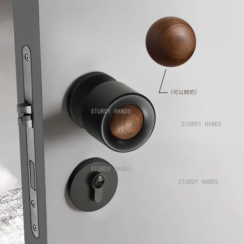 

1 комплект бесшумных дверных замков в форме планеты из цинкового сплава, универсальный разделенный замок для спальни в китайском стиле