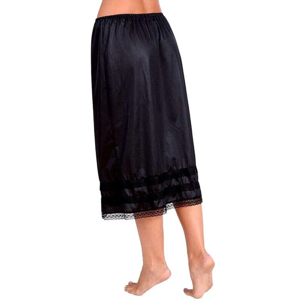 Underskirt Womens Skirt Soild Color Anti Static Appointments Comfortable Daily Extender Half Slip Indoor Long Skirt