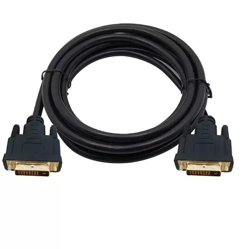 DVI-D Dual Link Cable (25Pin), High Resolution Digital Video Cord with Gold-Plated Connectors for Desktop and Monitor Connect