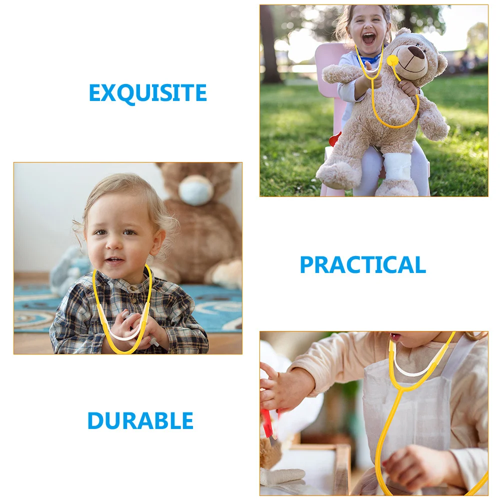 3Pcs Kids Stethoscope Nursing Doctor Cosplay Pretend Play Accessories for Toddlers Role Play Learning Set Stethoscope Toy