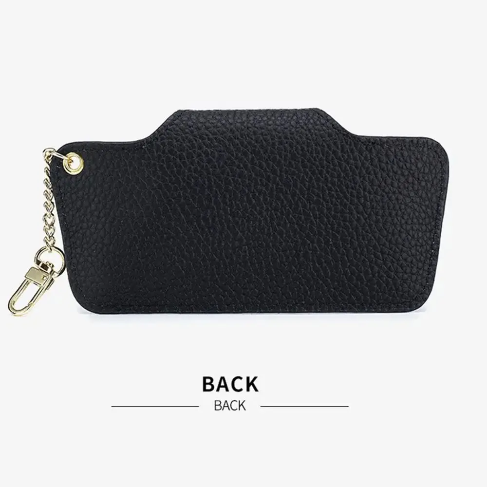 

Portable Genuine Leather Glasses Case Retro Cowhide Leather Sun Glasses Spectacle Case with Bag Pendant Handmade