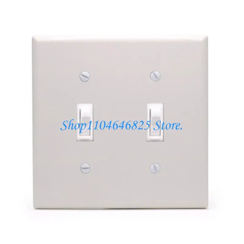 Double Position Toggle Switches Plate Strong Plastic Electrical Panel Easy On Installation for Home & Office Use