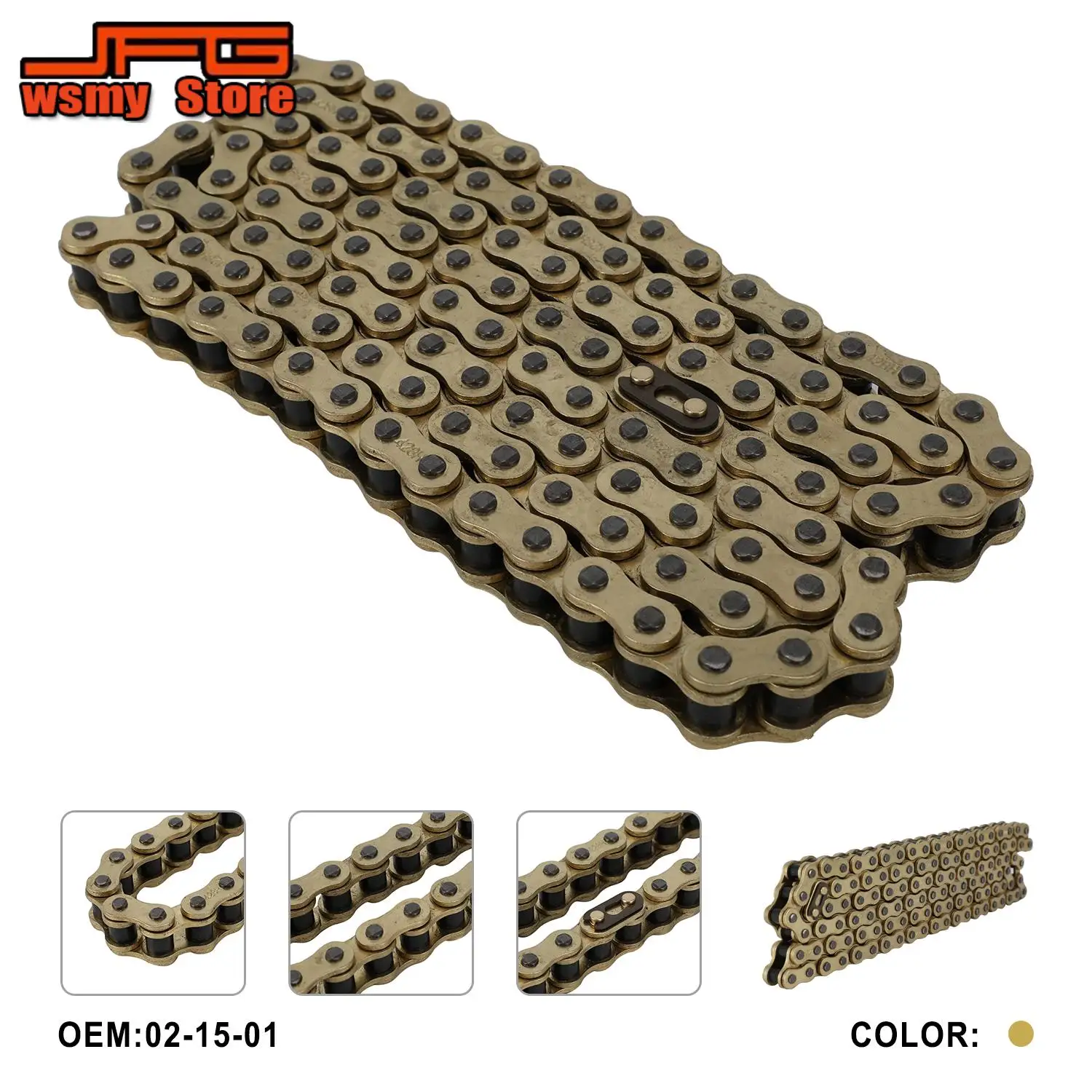 Chain Motorcycles Alloy Steel Replacement chain Master Link Accessories For 60V 72V RAWRR Mantis Electric Off-road Dirt Pit Bike