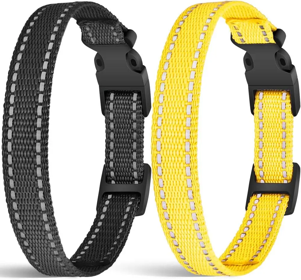 

METAL Shock Replacement Collar Strap Pattern Polyester Soft Adjustable Dog Training Collar Designer Custom Dog Pet Collar