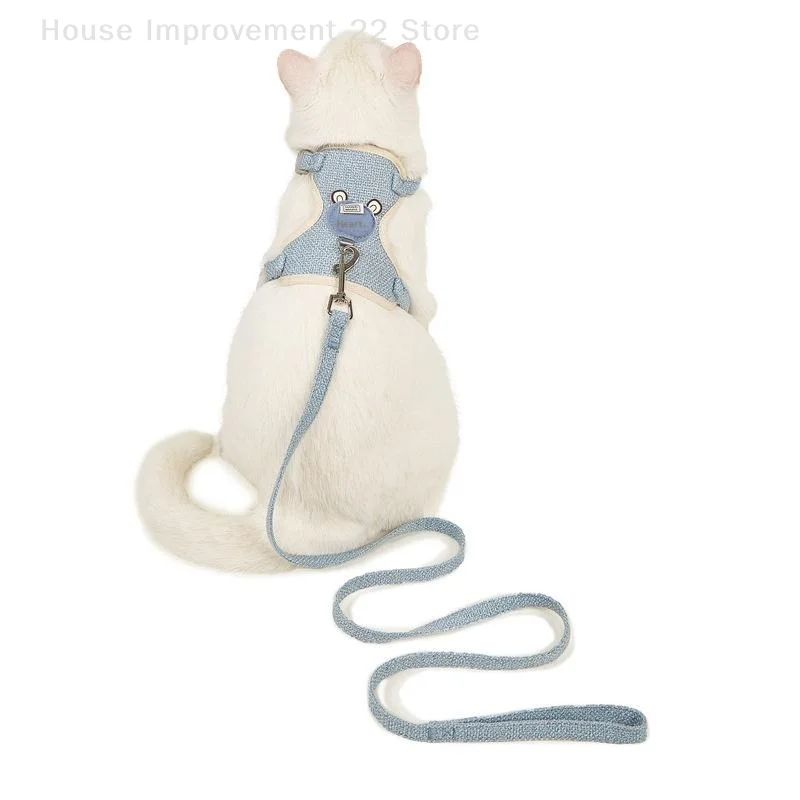 Guinzaglio per conigli Guinzaglio per cani traspirante Imbracatura da passeggio per cani Gilet regolabile anti-tração per piccoli animali Criceto Cavia Furetto Gattino