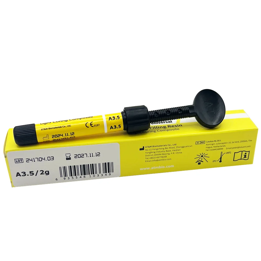 Dental Restoration Syringe Universal Color Shade Dentistry Enamel Material Aesthetics Composite Resin Compressive Strength