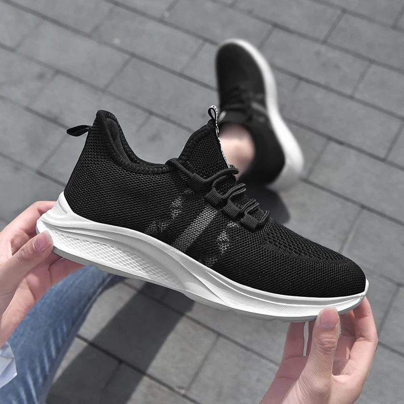 Mesh Women Running Shoes Breathable Knited Women's Casual Outdoor Fitness Walking Shoe Lightweight Lace-up Sports Footwears