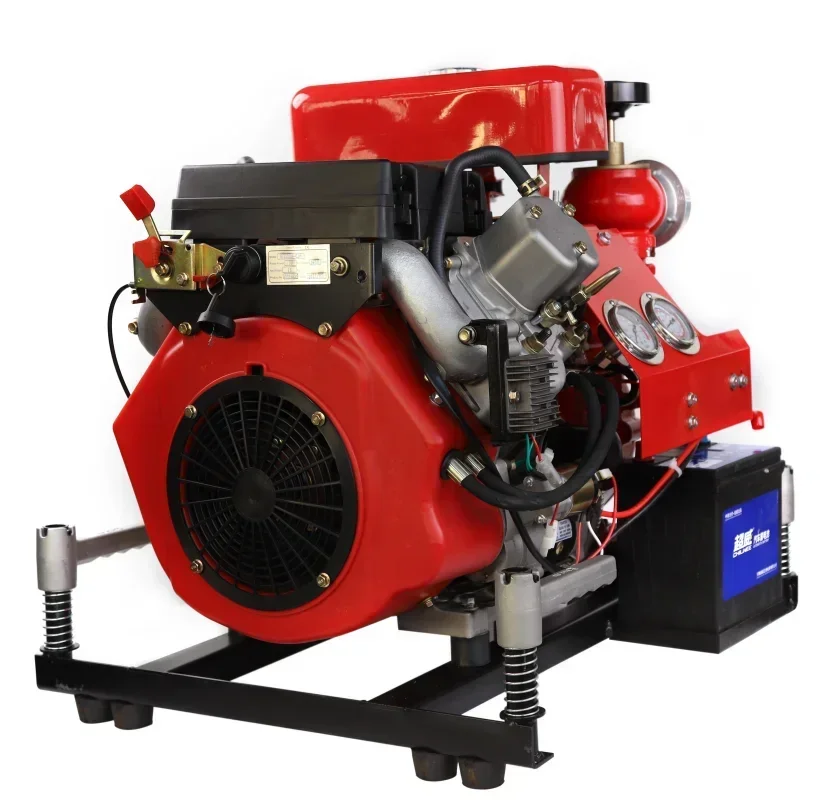 Quality Fire Boat Equipment 25hp Engine Portable Fire Fighting Centrifugal Pump for Sea Water