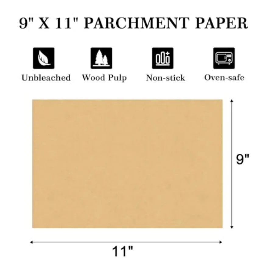 Parchment Paper Sheets, Air Fryer Toaster Oven Lers Rectangular pcs, Disposable Paper Lers Fit Cuisart, Emeril Lagasse, Nja Foo