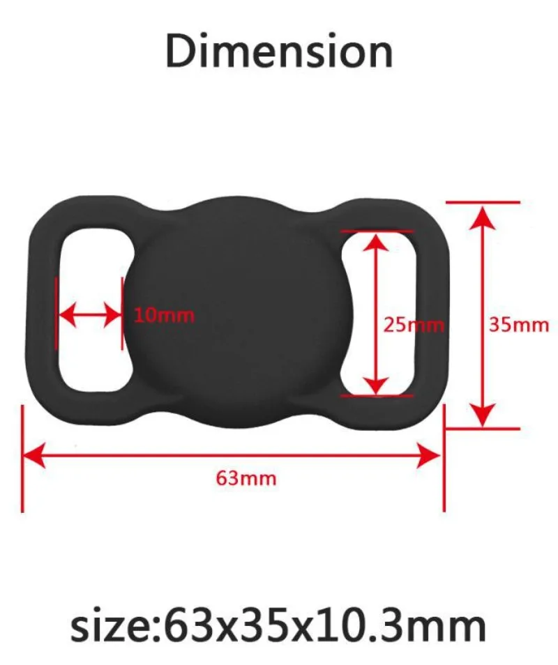 Silicone Shell For Apple AirTags - Protective Case with Fun Design, Fits Dogs & Cats GPS Tracker Collars