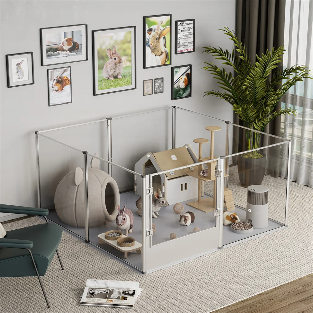 Corral acrílico extra grande para perros y pequeños animales - imagen 2
