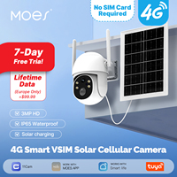 Tuya Smart 4G Solar Security Camera Outdoor,No SIM Required,Solar Charging IP camera,3MP,Human Detection,Security Protection