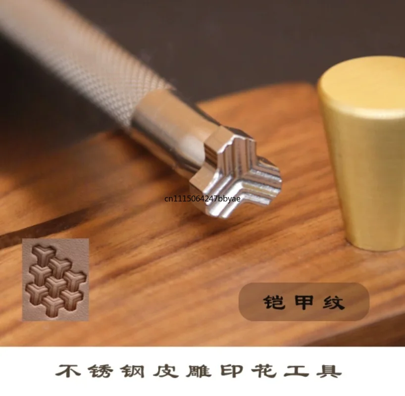 For 1. 304 Stainless Steel Leather Edge Stamp Set, S2x2.3/M4x4.5/L6x6.8mm Dual Side Stamp for Veg Tanned Leather DIY Craft