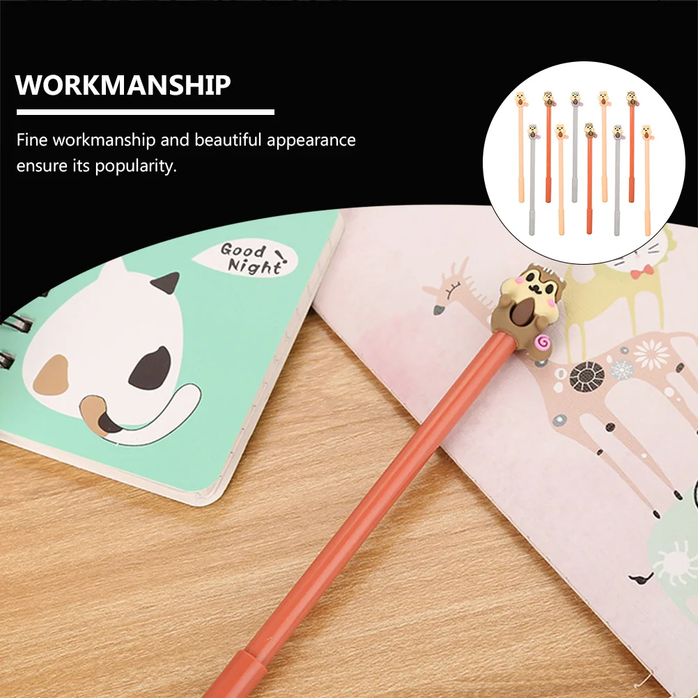 

10 Pcs Adorable Writing Pens Marker for Learning Creative Ink Student Gel Roller Office