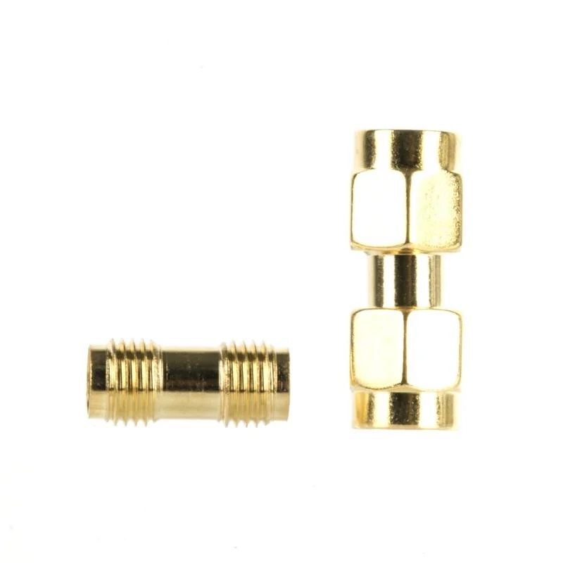 2PCS SMA pass-through RF antenna connector, sma-jj male pass-through SMA female dual-way feeder adapter New In stock