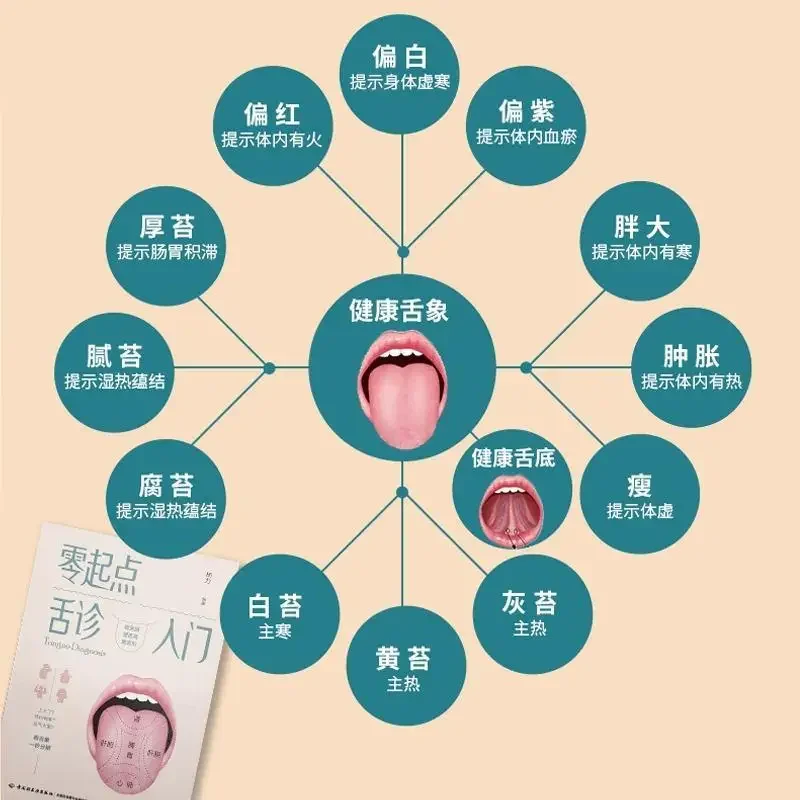مجموعة كاملة من مجلدين، تشخيص اللسان بدون بداية، مقدمة لتشخيص النبض والتشخيص وكتب العلاج اللامسي