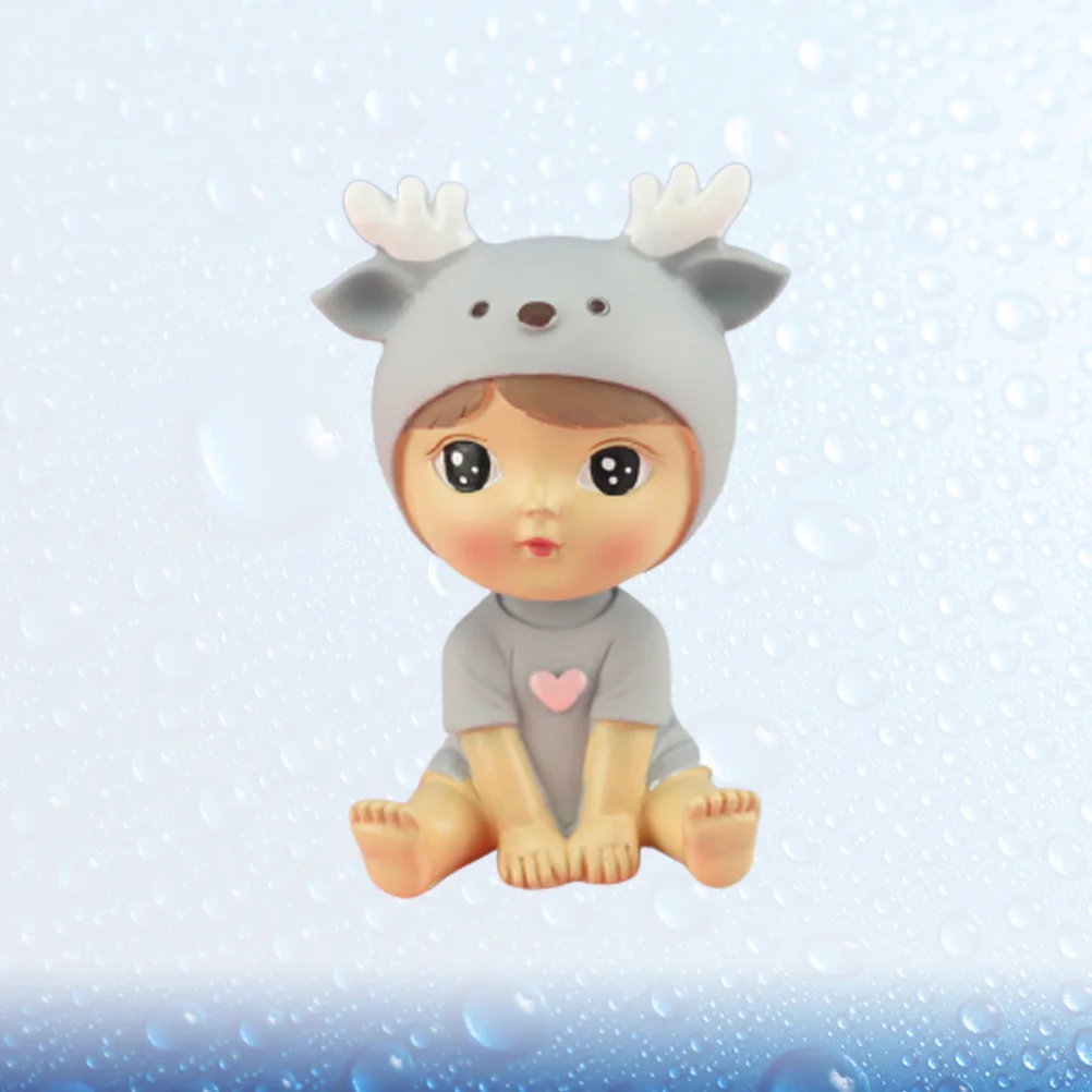 

1pcs Car Ornament Cake Decor Resin Craft Cute Rabbit Party Home Decor Gift Table Desktop Decoration For Friends Family