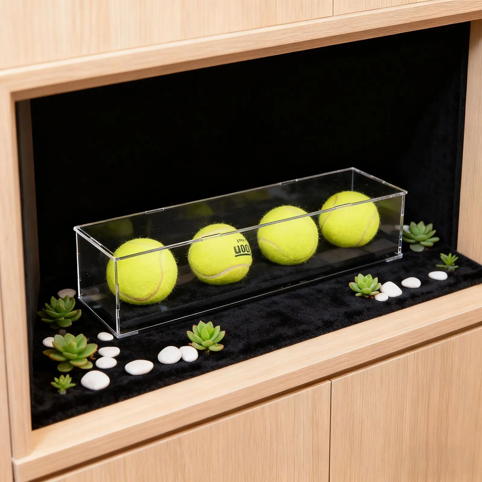 Baseball Display Case Showcase Baseball Holder Display Stand Clear Tennis Ball Holder for Golf Autographed Billiard Collectibles
