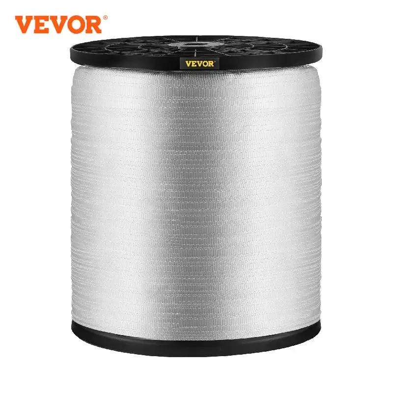 

VEVOR 1250Lbs Polyester Pull Tape, 3153' x 1/2\" Flat Tape for Wire & Cable Conduit Work Variable Functions, Flat Rope