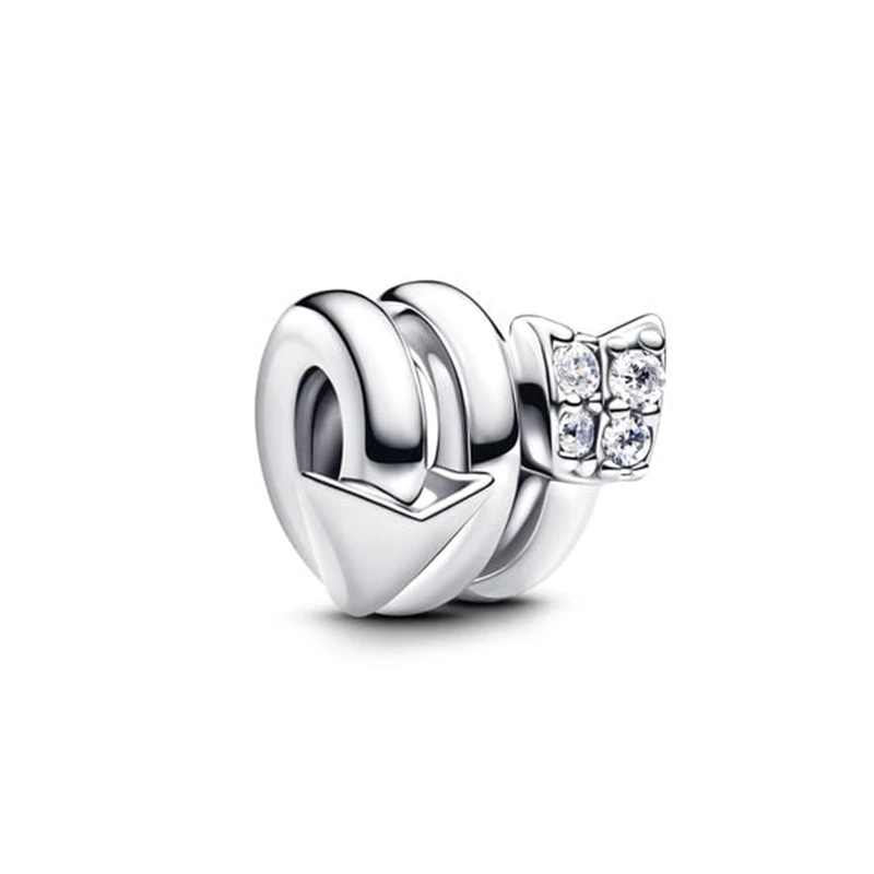 2026 تألق كرة لولبية كاتربيلر ثعبان لونغ استرخى خرزة ساحرة صالح الأصلي الأوروبي الفضة سوار قلادة DIY بها بنفسك JewelryGift