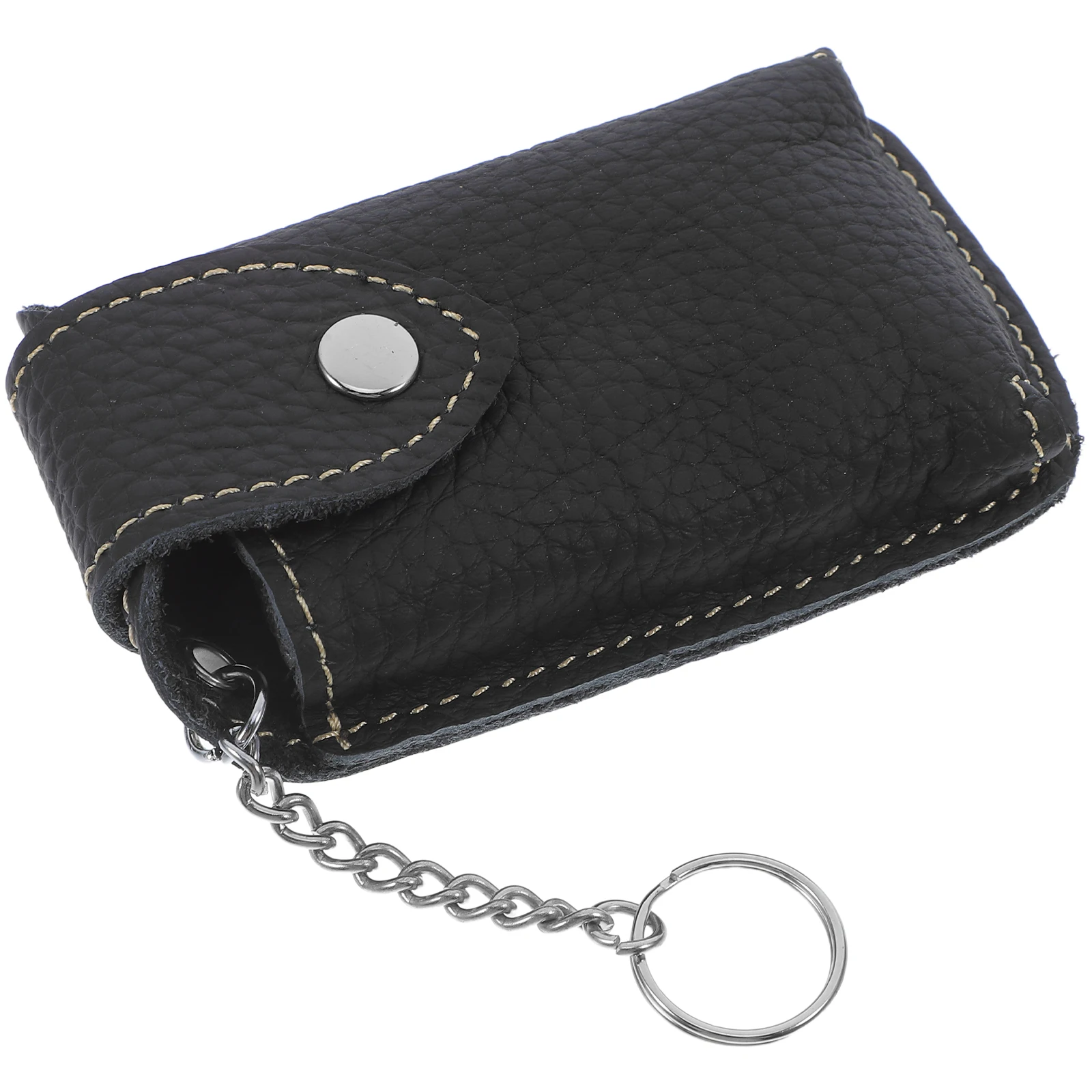 

Car Key Bag Universal Case Cover Black Mini Belt Clip Keychain Storage Pouch For Car Keys Remote Key Fob Holder