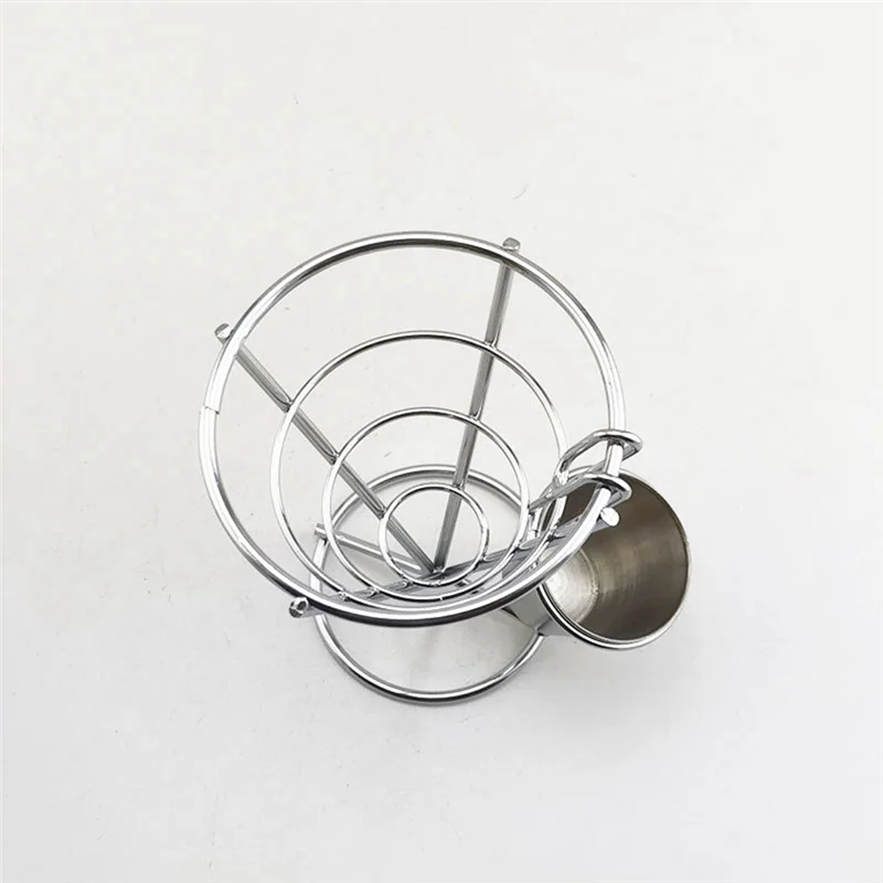 

ELEG-French Fries Basket Single Head French Fries Rack 7 Pieces Of French Fries Cups Fried Chicken Cooked Food Display Stand Dur