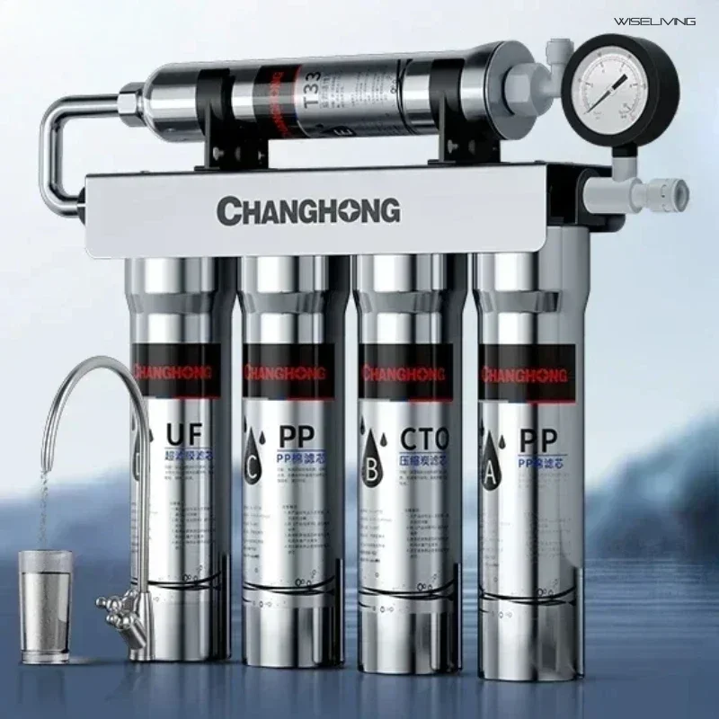 Water Purifier. Directly Drinks. Household. Kitchen Tap Water. Pre-Filtration and Purification. Water Filter Purifier.