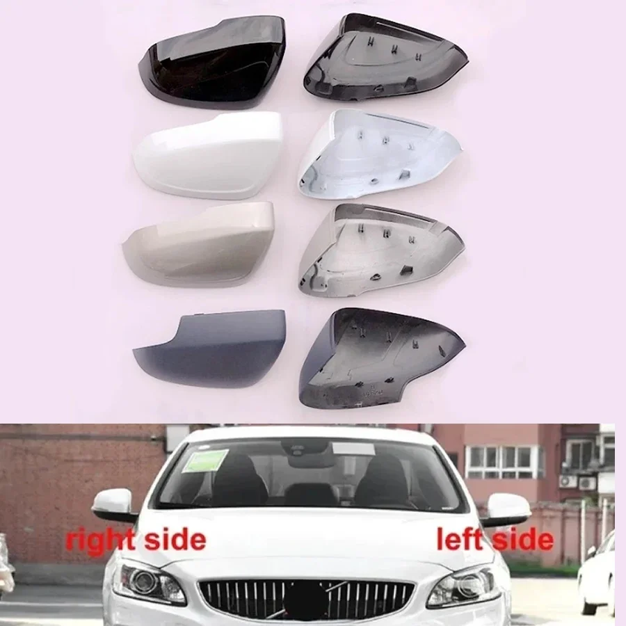 For Volvo S60 2011 2012 2013 2014-2019 Replacement Auto Rear View Mirror Shell Cap Housing Wing Door Side Mirrors Cover