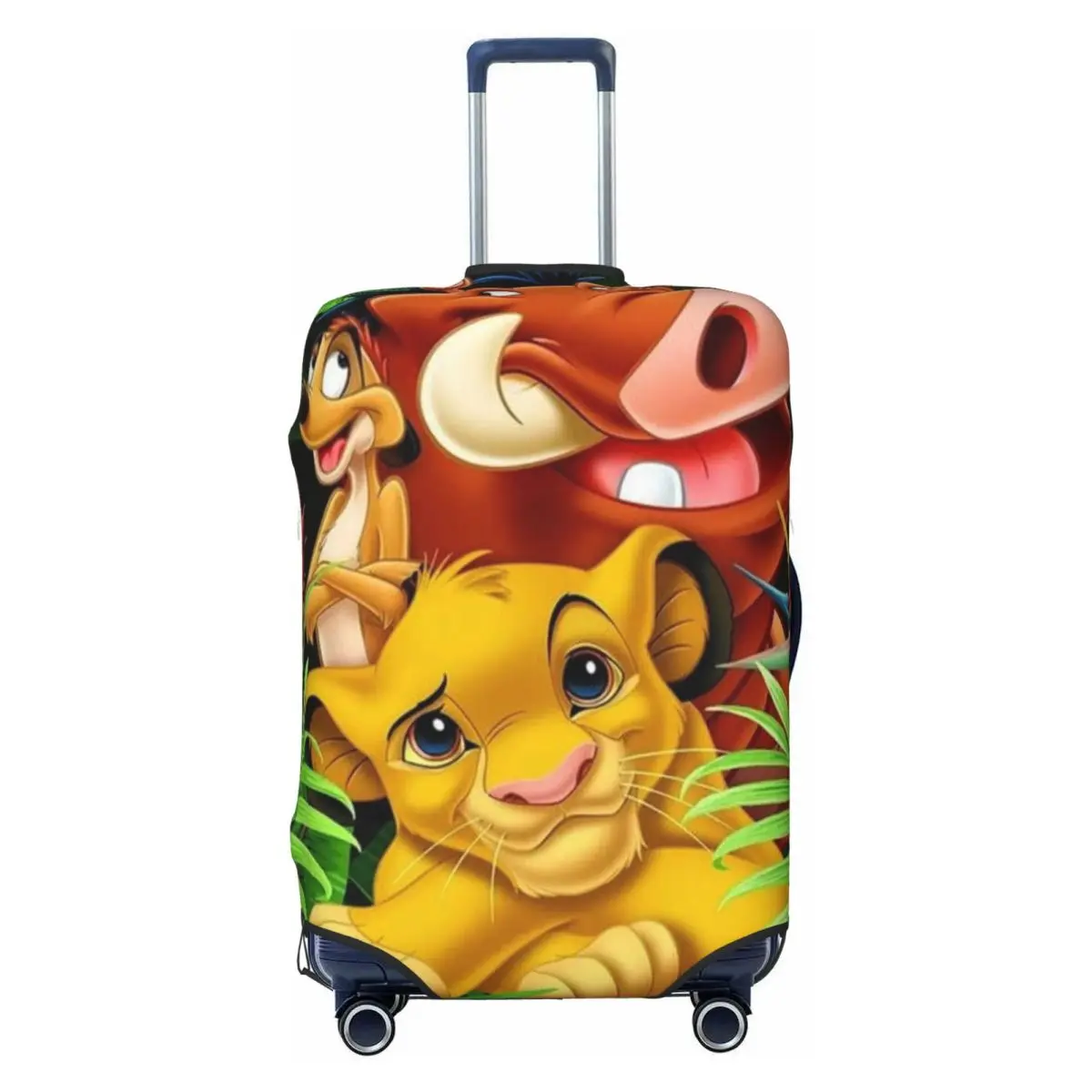 

Чехол для чемодана Custom The Lion Anime King TIMON PUMBAA, пылезащитный чехол для чемодана, подходит для чемоданов 18-32 дюймов
