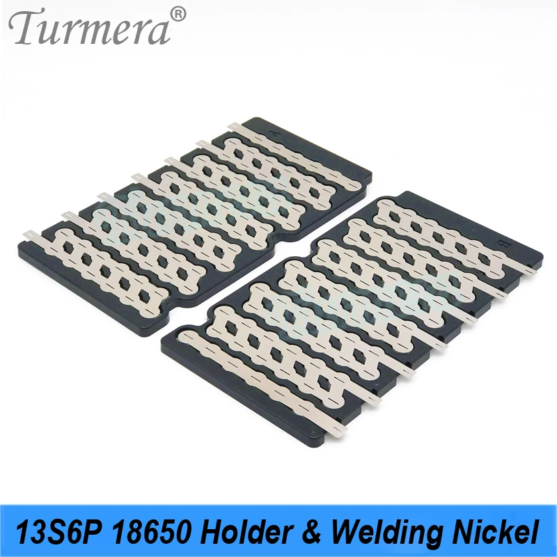 Turmera 13S 48V 52V E-bike Battery Box 13S6P 18650 Holder with Welding Nickel 30A BMS for E-scooter or Electric Bike Battery Use