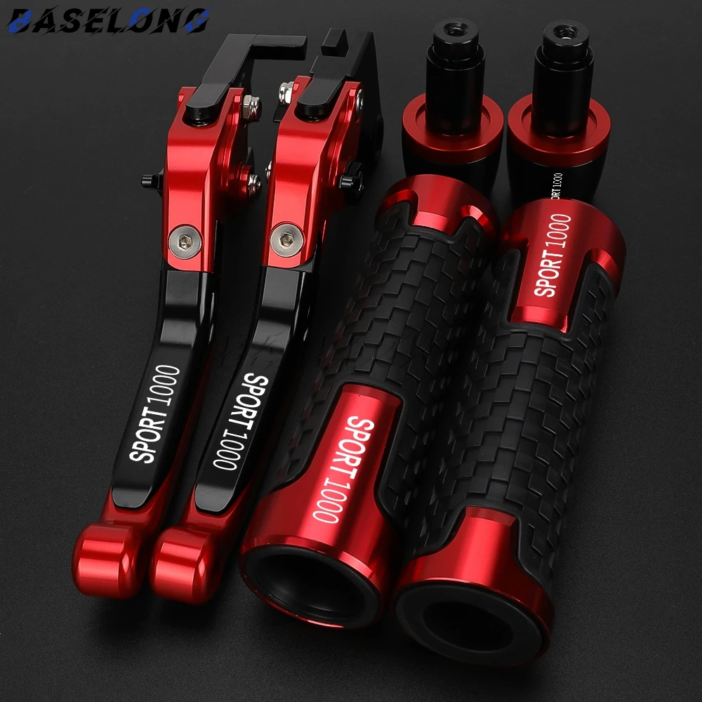 

For DUCATI SPORT1000 SPORT 1000 2006 2007 2008 2009 Motorcycle Adjustable Clutch Brake Levers Handle Bar End Grips Caps Parts