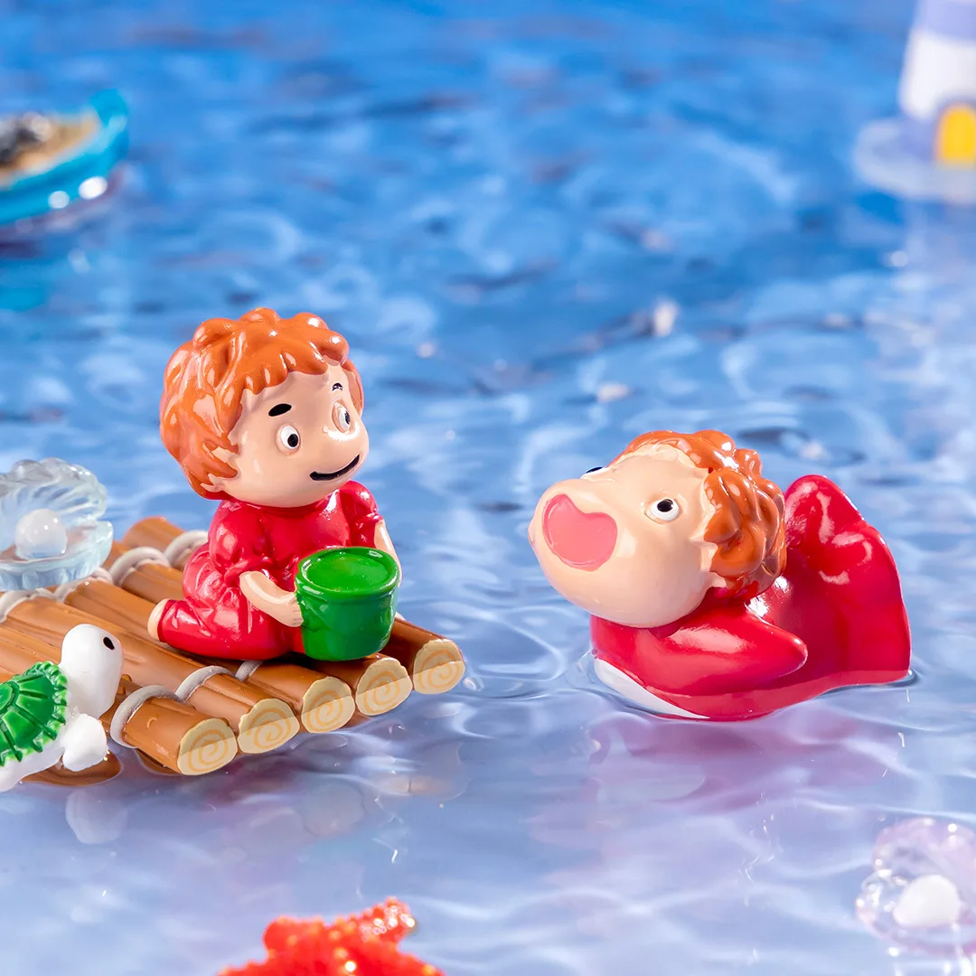 Anime lindo personaje de película luciérnagas chica y Ponyo PVC figura de acción modelo juguetes regalo