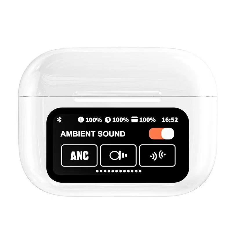 A9 Pro Bluetooth-Headset, LCD-Smart-Farbbildschirm, kabellos, aktive Geräuschunterdrückung, super lange Akkulaufzeit, Touchscreen-Kopfhörer