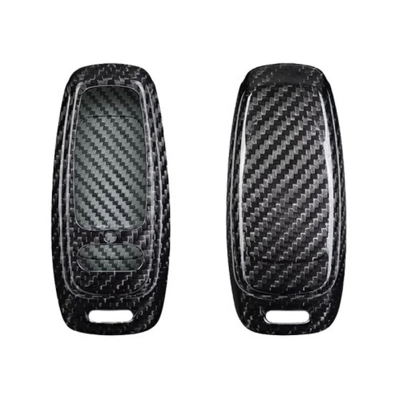 A + ألياف الكربون سيارة مفتاح فوب غطاء ل أودي A7 A8 A6L Q5 Q3 S8 A3 A4 A6 Quattro