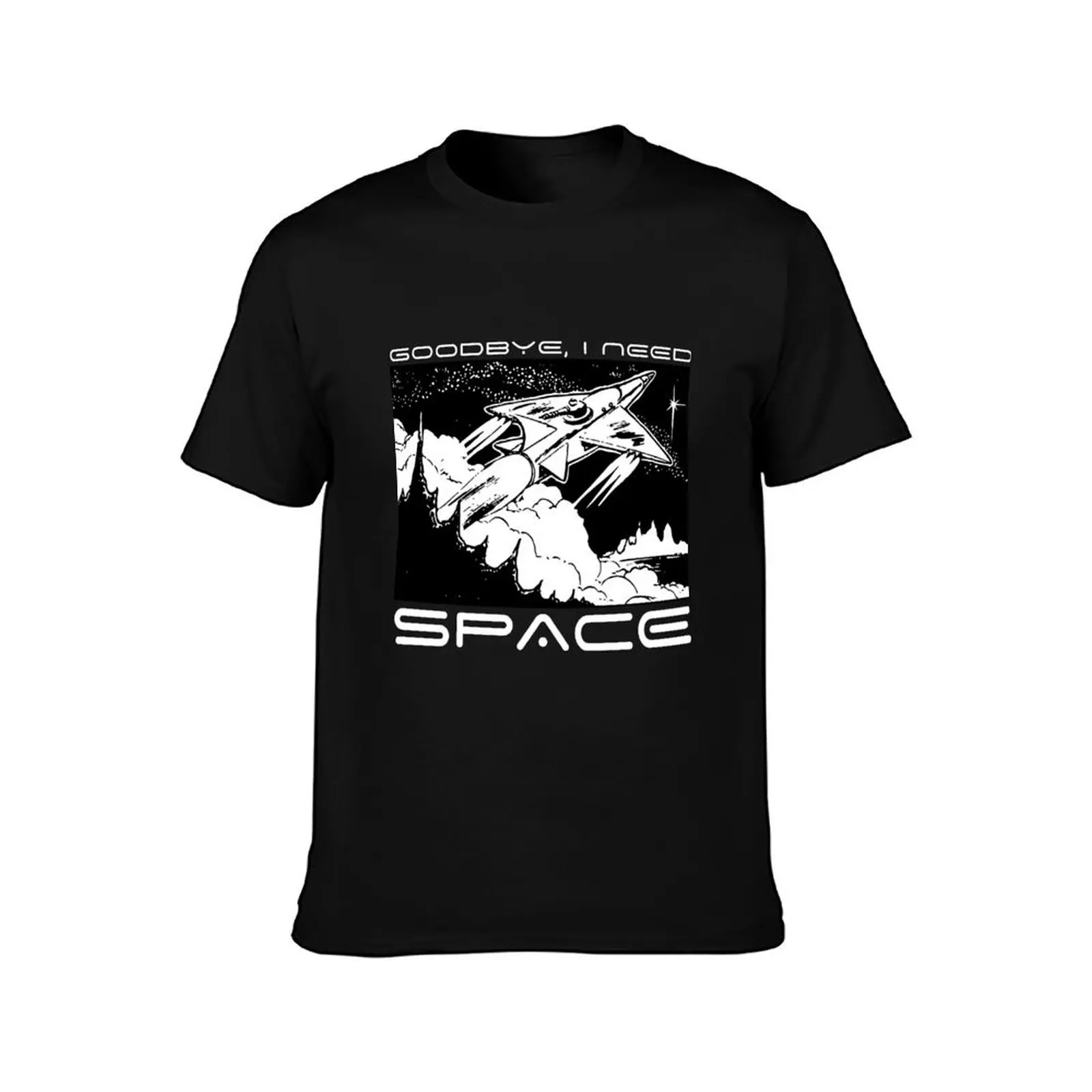 Goodbye, I need SPACE T-Shirt baggy shirts blanks mens graphic t-shirts pack